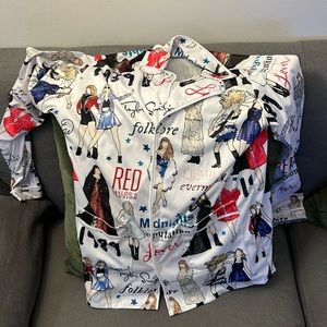 NEVER WORN FLANNEL PAJAMA TOP- PERFECT FOR THE ERAS TOUR